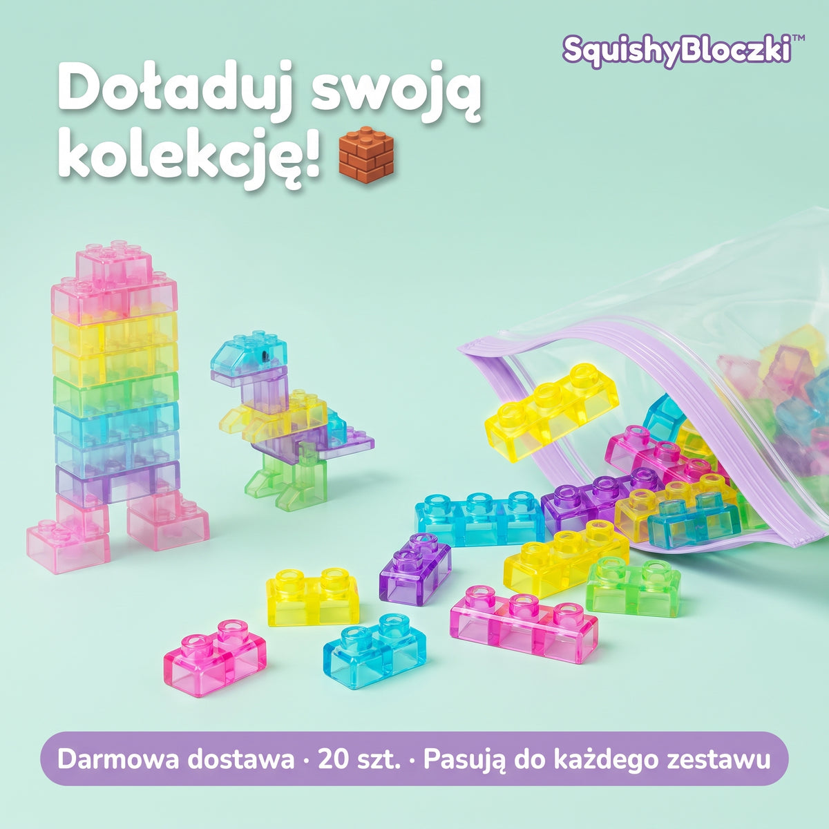 SquishyBloczki™ — Paczka Extra