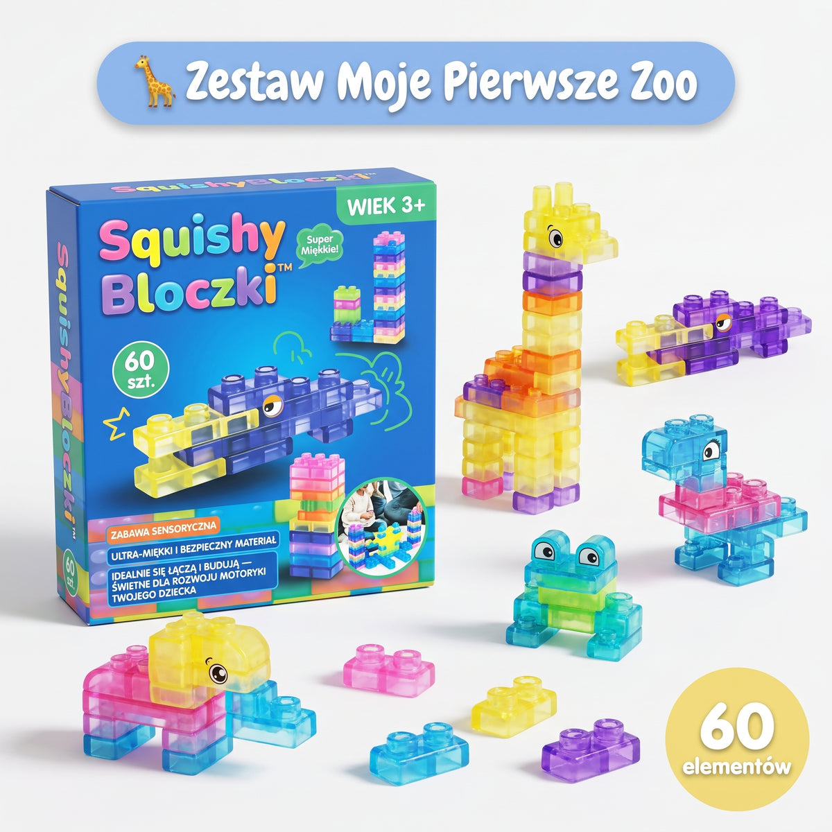 SquishyBloczki™ — Zwierzaki do Budowania